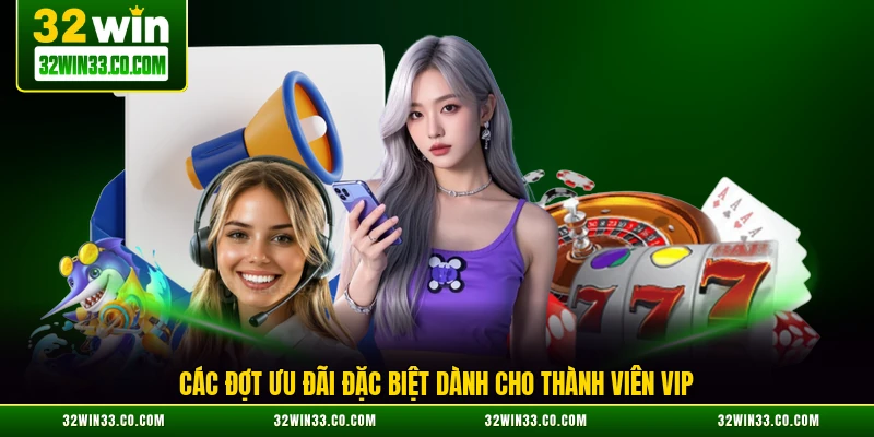 Các đợt ưu đãi đặc biệt dành cho thành viên VIP